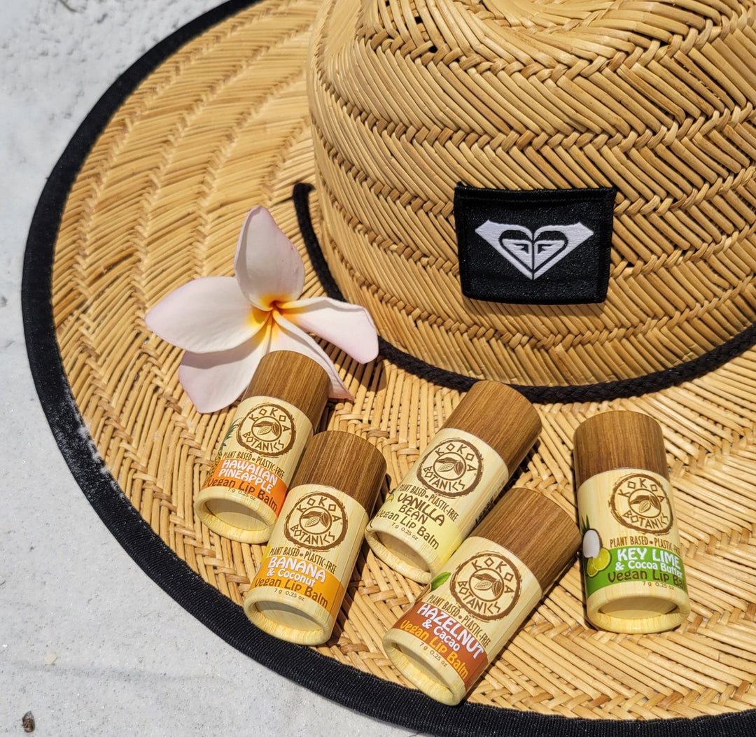 Acai and Coconut - Vegan Natural Lip Balm - Plastic Free .25 oz by Kokoa Botanics