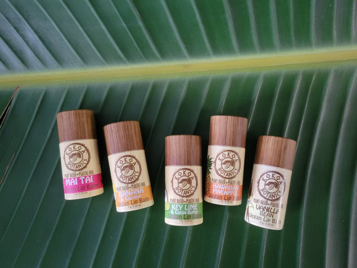 Acai and Coconut - Vegan Natural Lip Balm - Plastic Free .25 oz by Kokoa Botanics