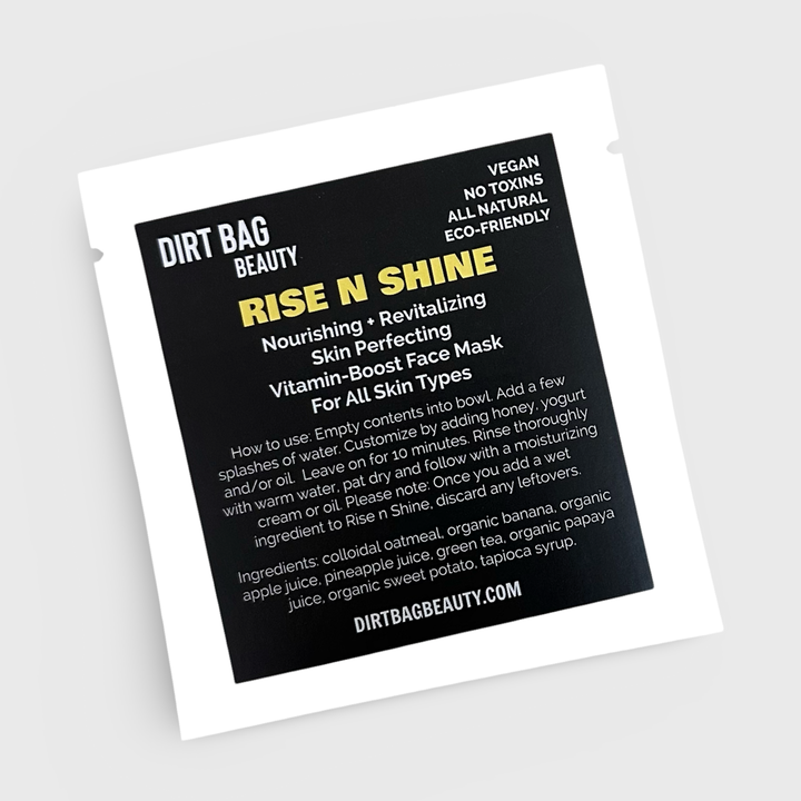 NEW! Single-use Vitamin Boost Vegan Powder Face Mask by DIRT BAG® BEAUTY