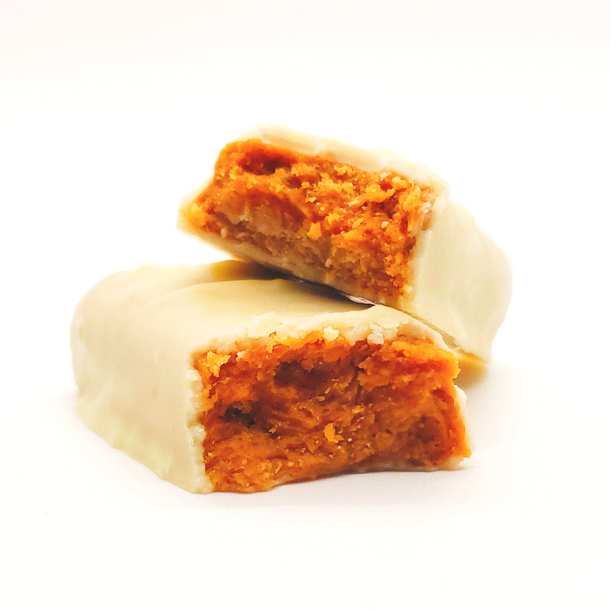 SYS 10 Pieces of White Chocolate PB Caramel Crunch by Krack'd Snacks