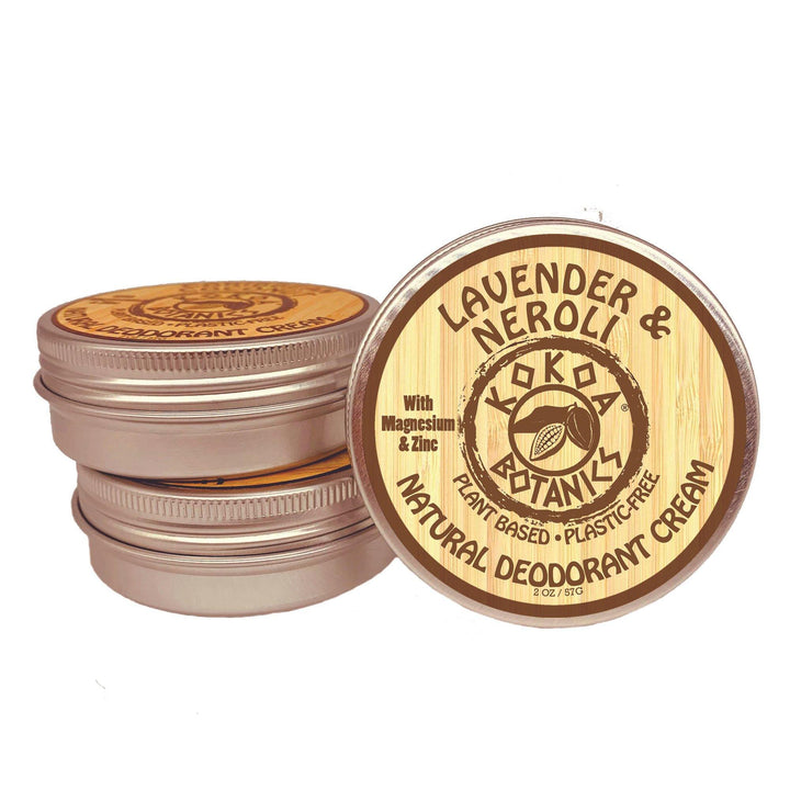 Lavender & Neroli - Natural Deodorant Cream - Aluminum-Free - 2 oz - kokoabotanics