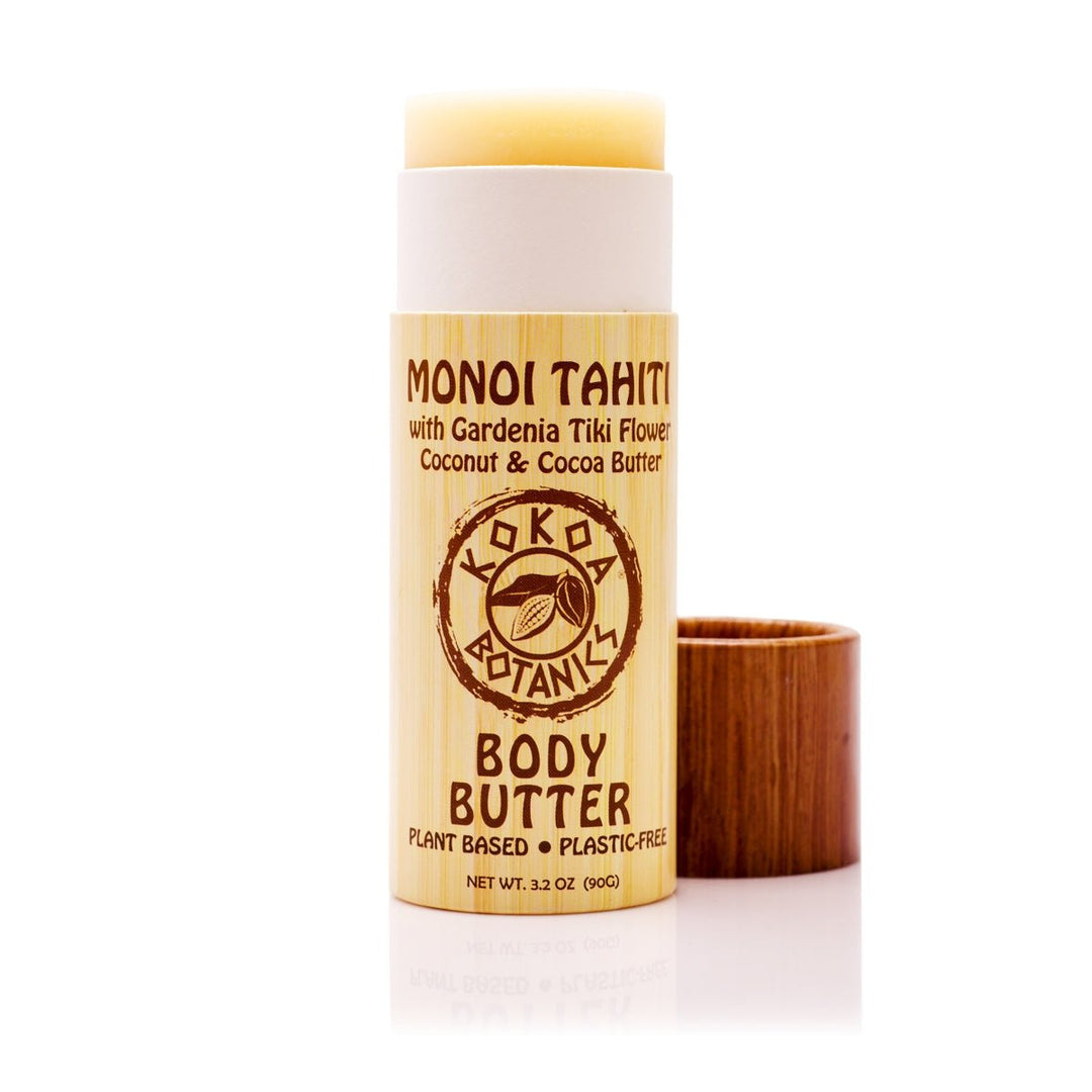 Monoi Tahiti - Body Butter Lotion Bar - Plastic Free 2.75 oz by Kokoa Botanics