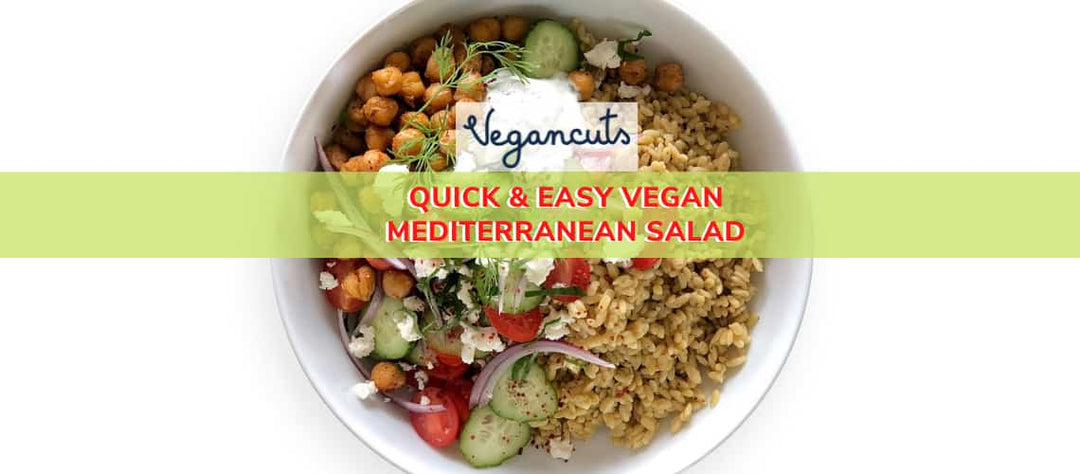 Mediterranean Salad Recipe with Vegetables and Sauce