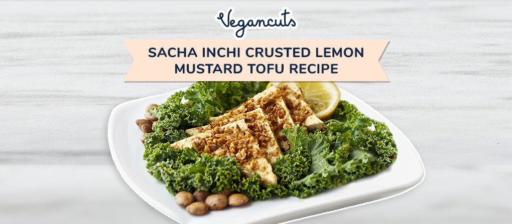 Sacha Inchi Crusted Lemon Mustard Tofu Recipe