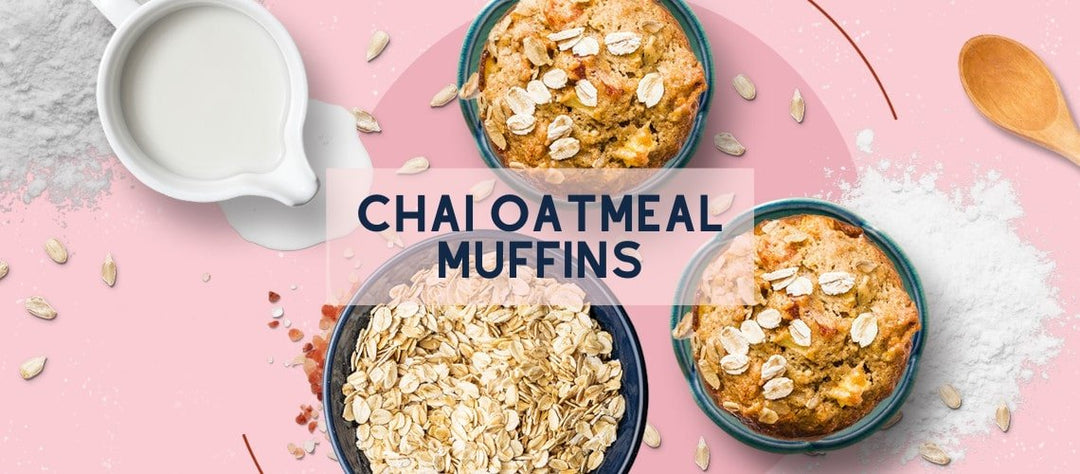 Vegan Chai Oatmeal Muffin Recipe