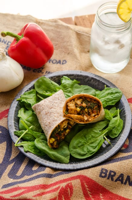BBQ Tempeh Wraps Featured