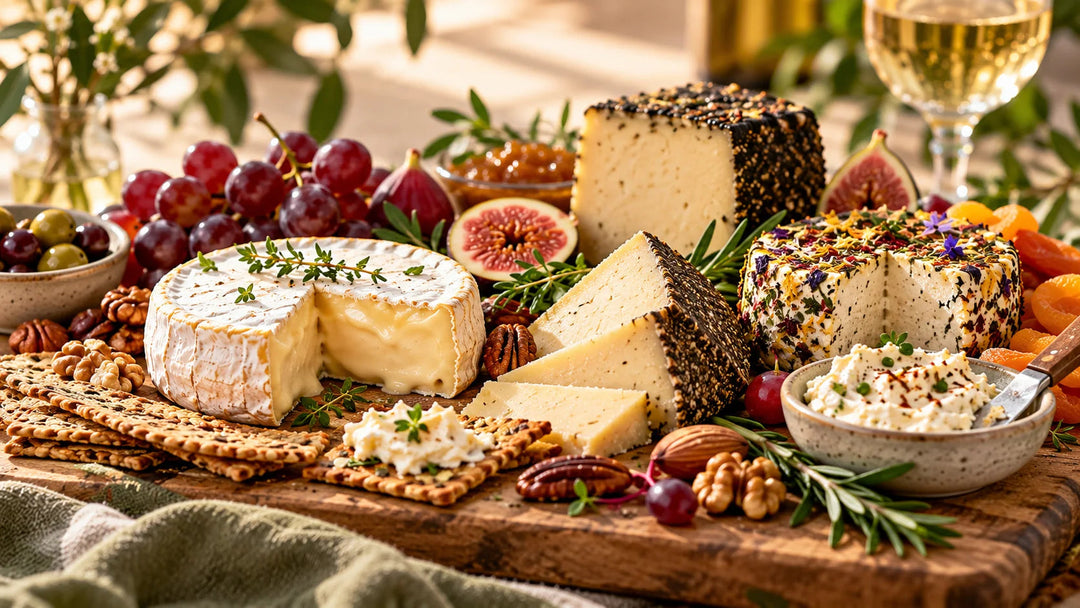 A plant-based cheeseboard