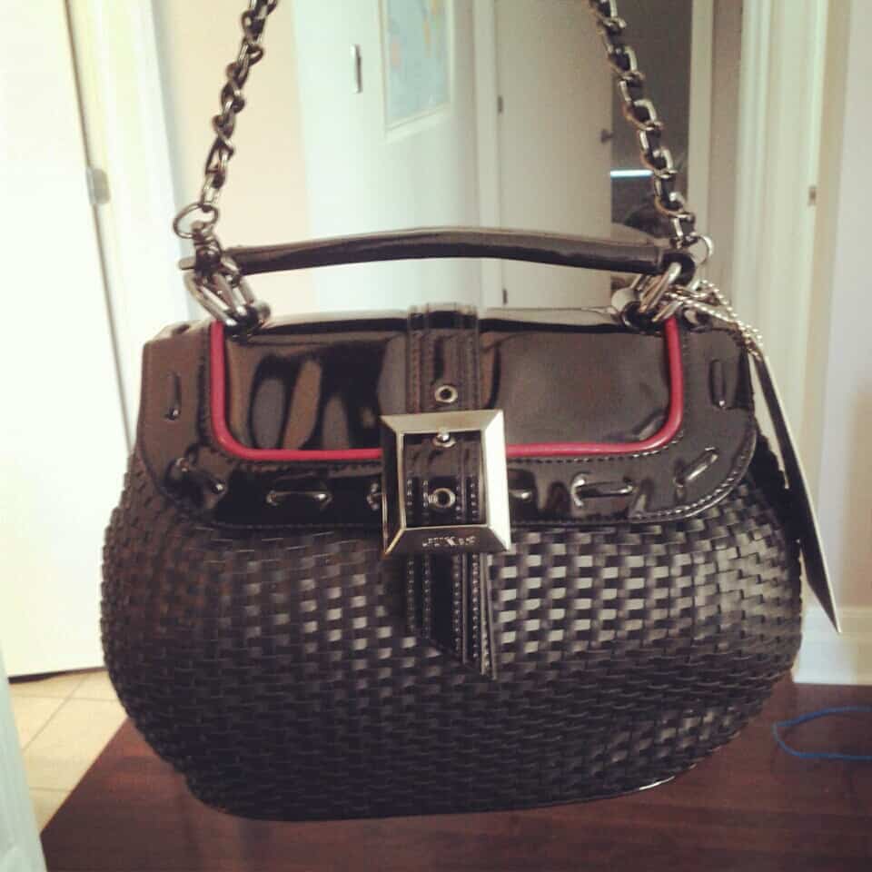 GUNAS Neon Hostess Purse in Black