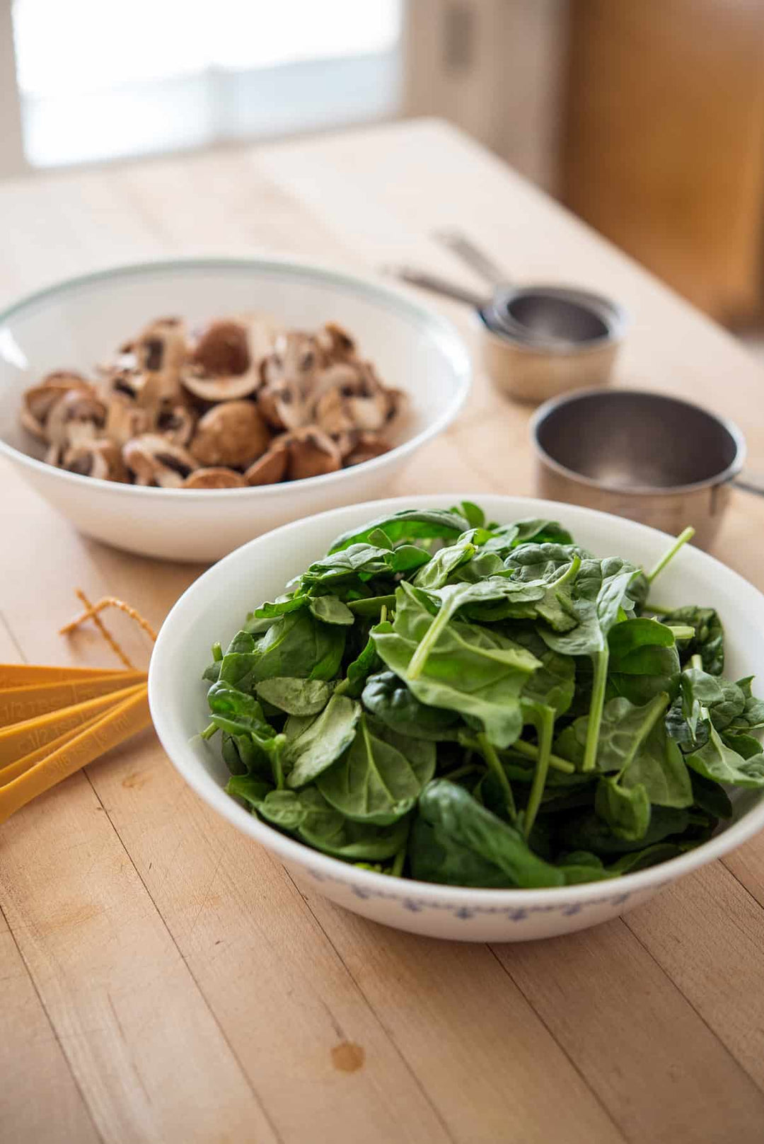 Truffled Spinach Ingredients