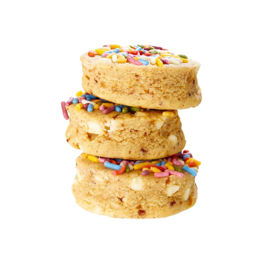 Rule Breaker Snacks stack of Rule Breaker Snacks Birthday Cake singles