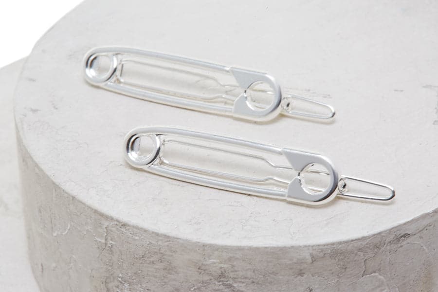 NuMe Safety Pin Hair Clip - Silver by NuMe