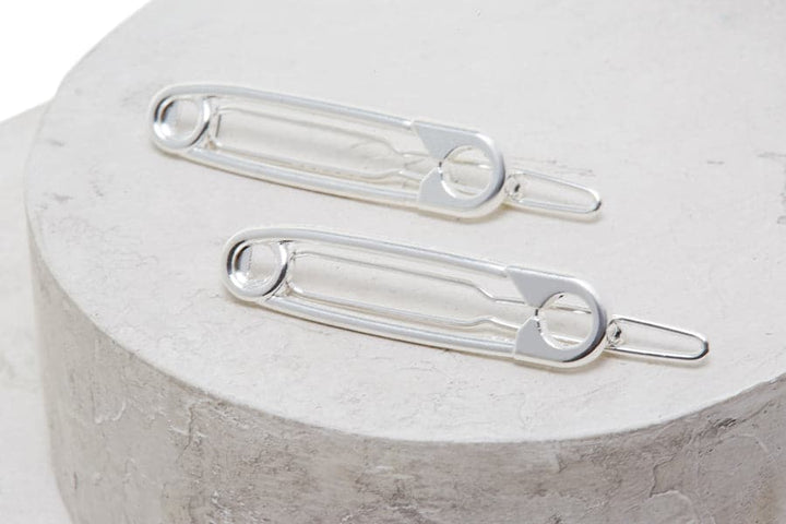NuMe Safety Pin Hair Clip - Silver by NuMe