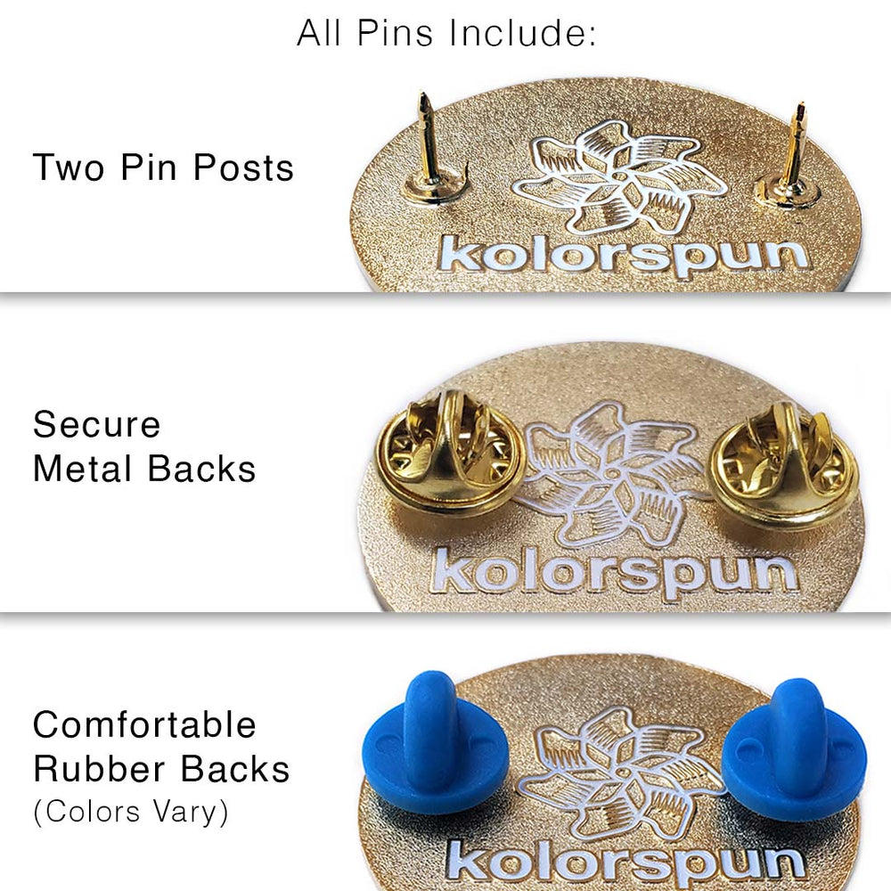 Elephant Pin - Kolorspun Enamel Pins