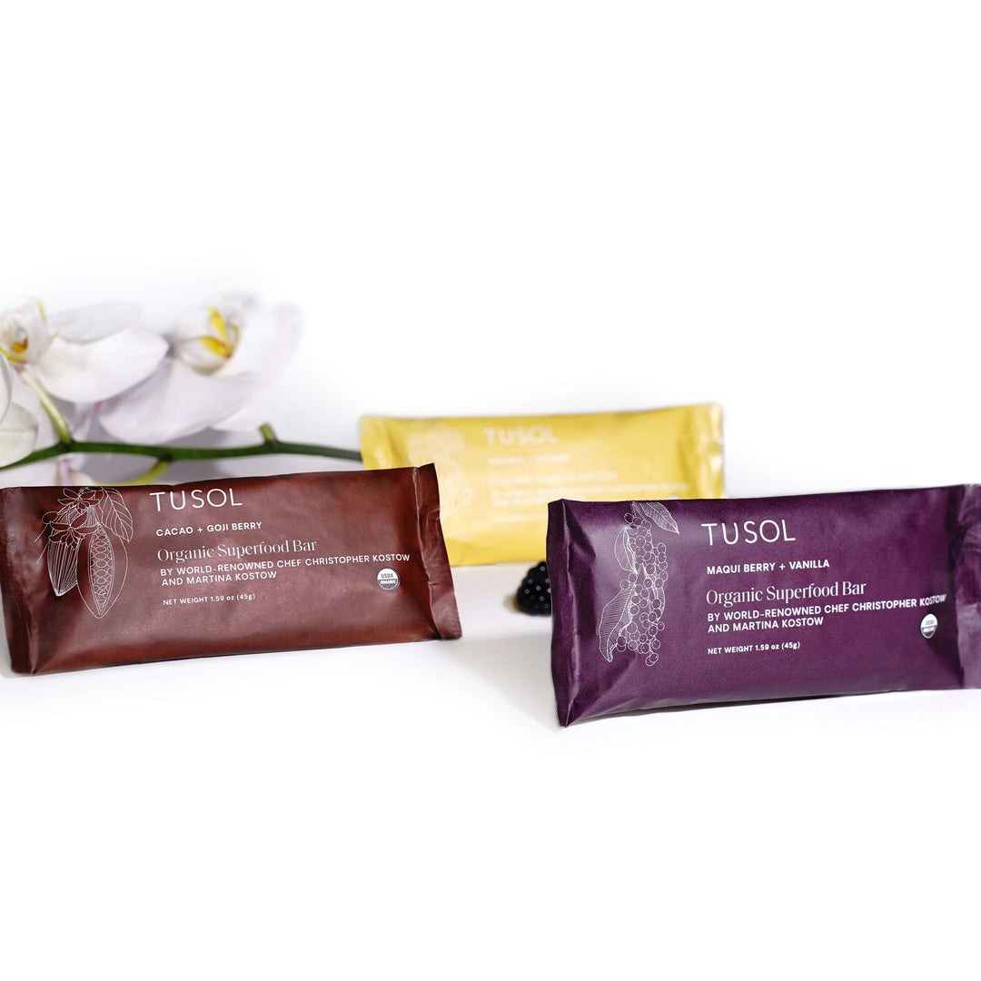 Maqui Berry + Vanilla Superfood Bar (24 Pack) by TUSOL Wellness
