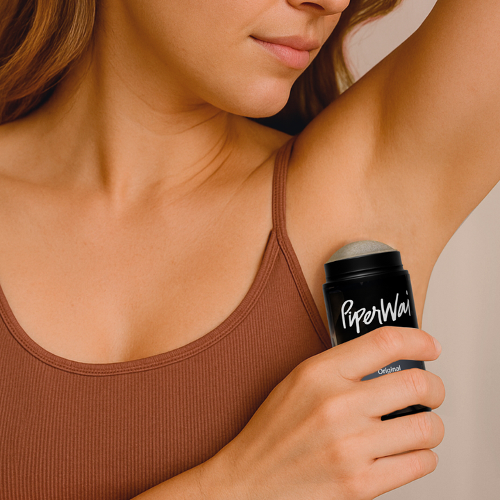 Natural Deodorant Stick without Aluminum, Activated Charcoal by PiperWai Natural Deodorant