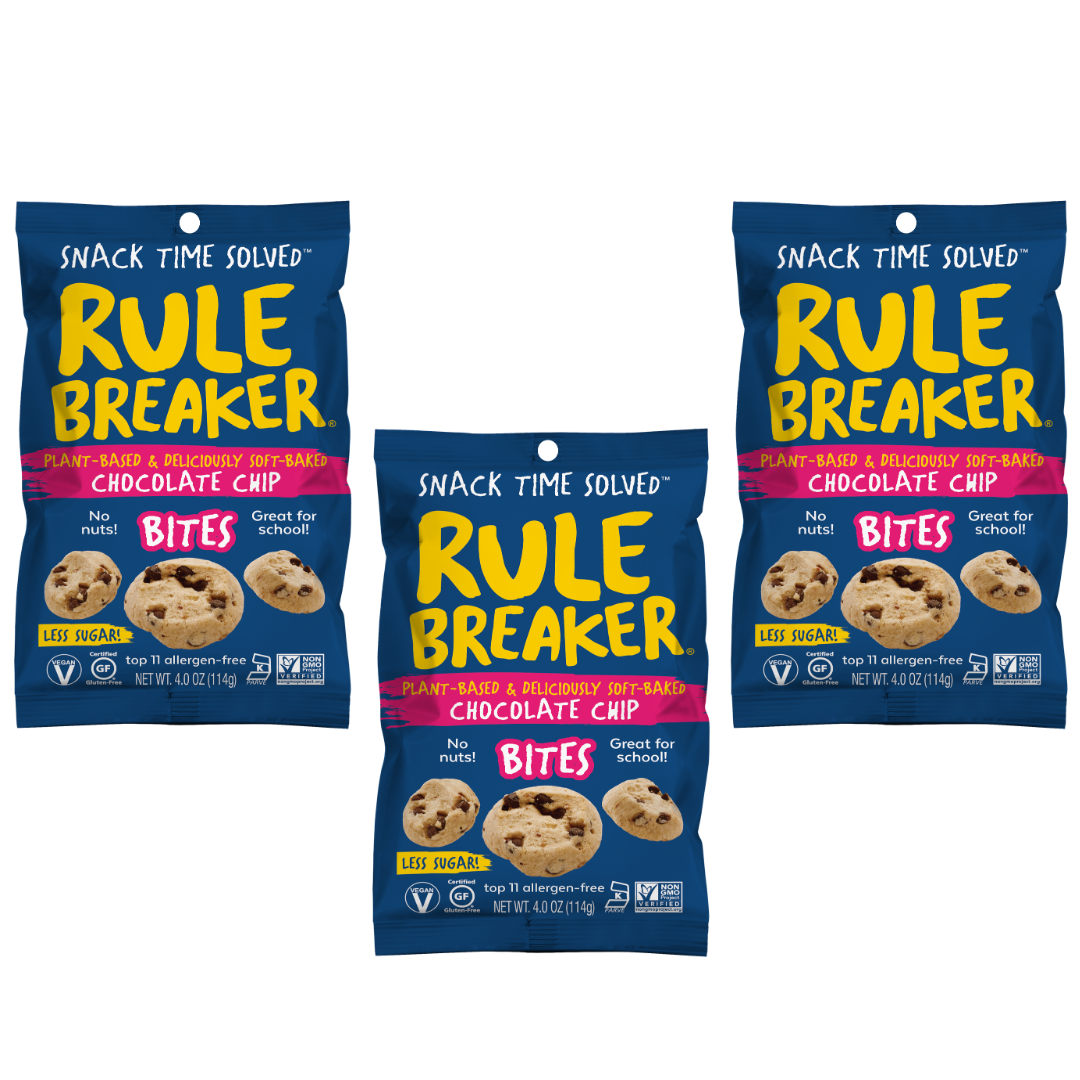 3 Pack of Chocolate Chunk Blondie Bites (MINIMUM PURCHASE: FOUR BAGS-ANY FLAVOR COMBO) | Rule Breaker Snacks