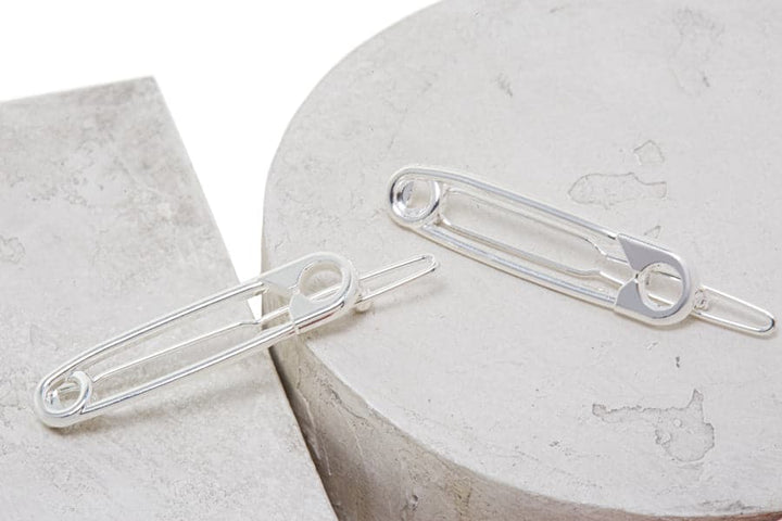 NuMe Safety Pin Hair Clip - Silver by NuMe