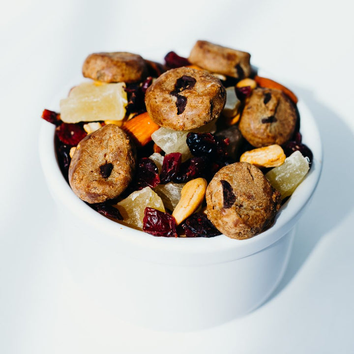 Bowl of mx with Rule Breaker Snacks bites
