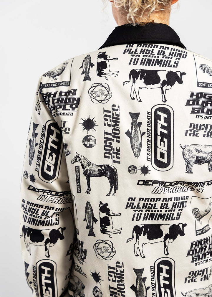 DETH Animal Print Bomber Jacket by Don't Eat The Homies