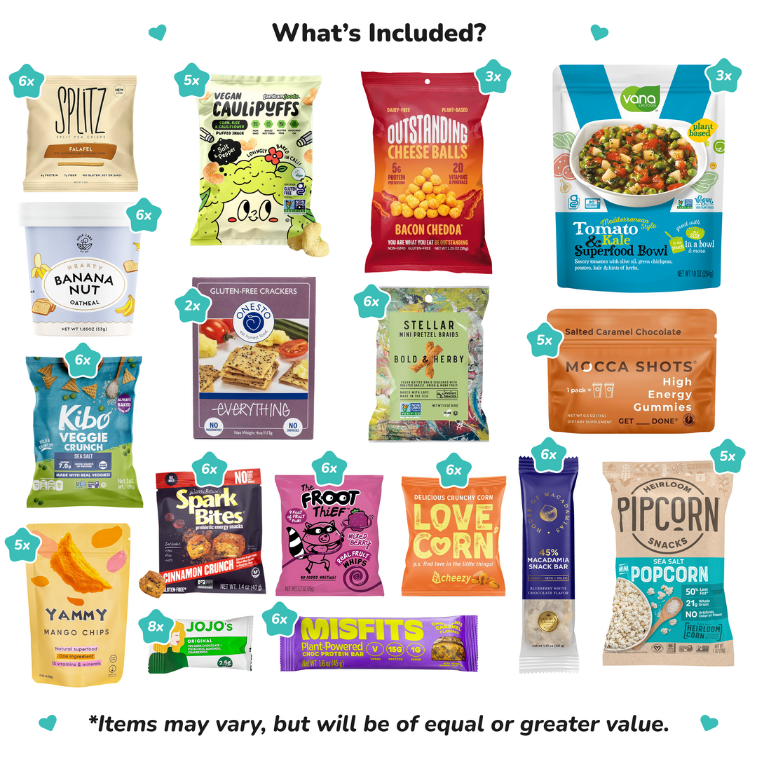 Vegan Snacks Galore - 90 Count