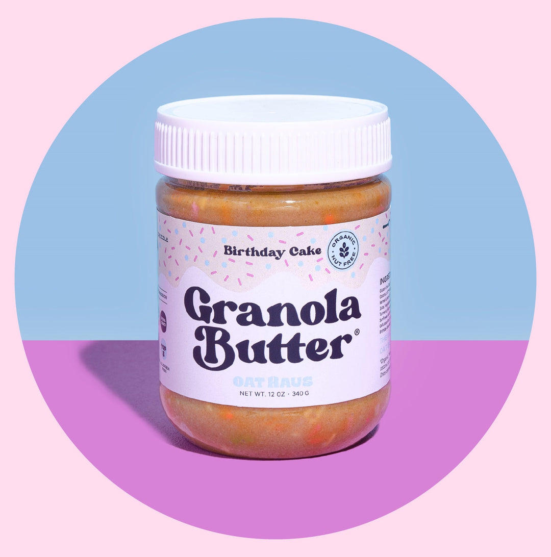 Birthday Cake Granola Butter by Oat Haus