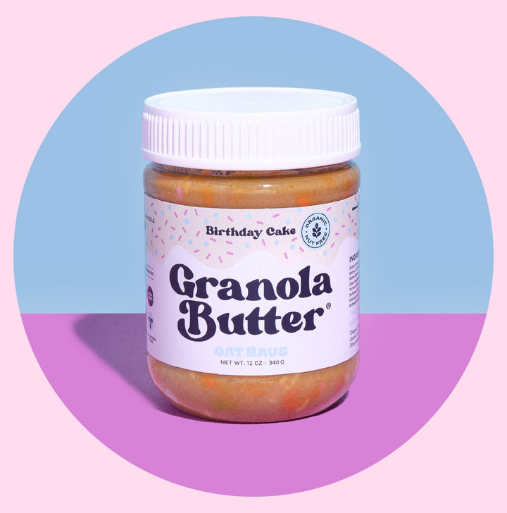 Birthday Cake Granola Butter by Oat Haus