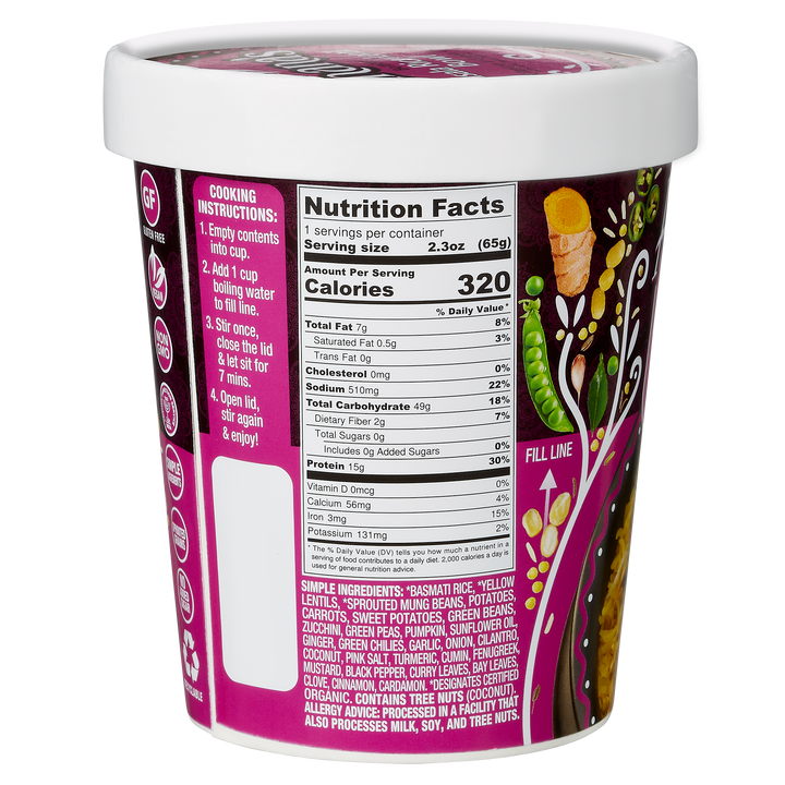 Bombay Masala Rice & Lentil Bowl (4 Pack) by aahanasnaturals.com