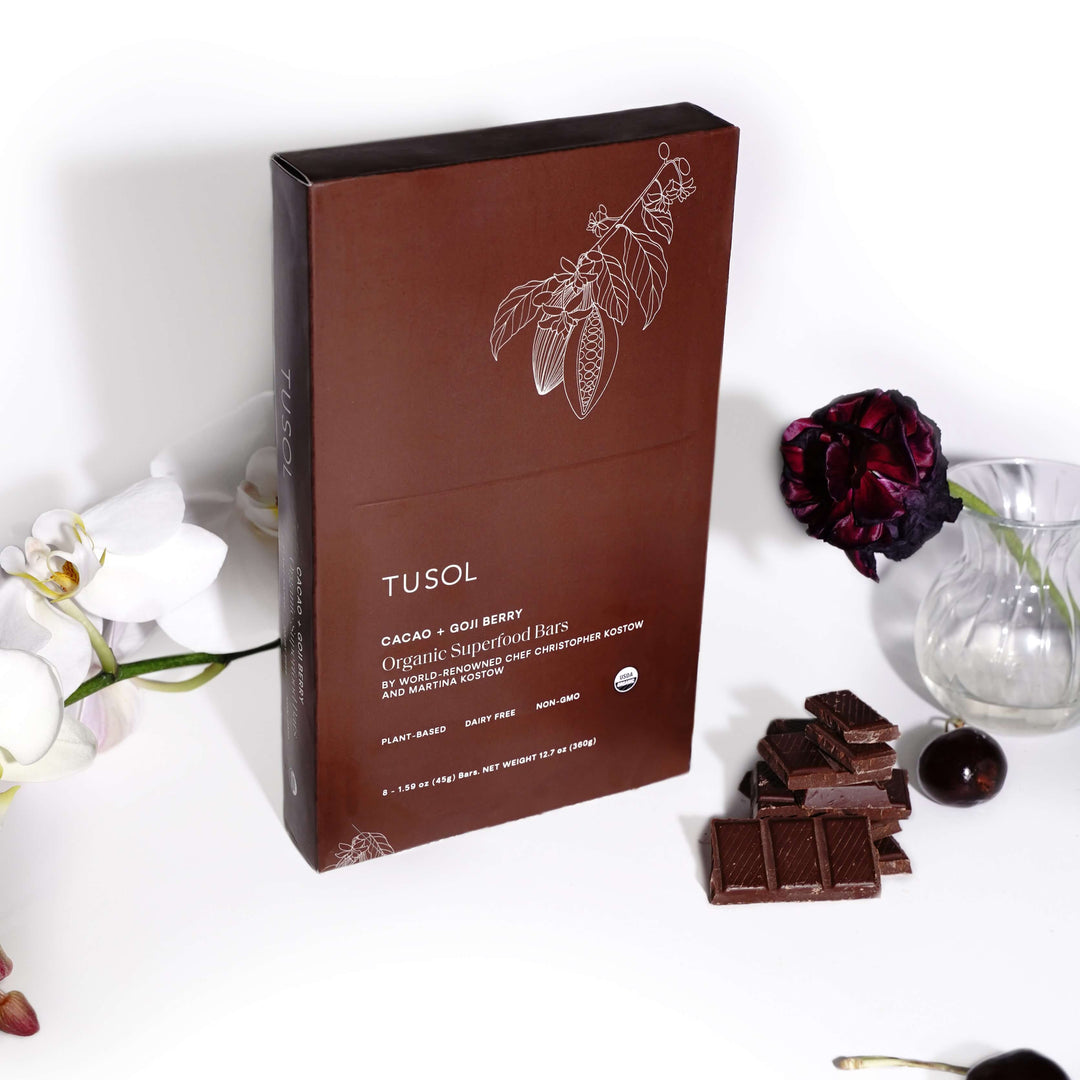 Cacao + Goji Berry Superfood Bar (24 Pack) by TUSOL Wellness