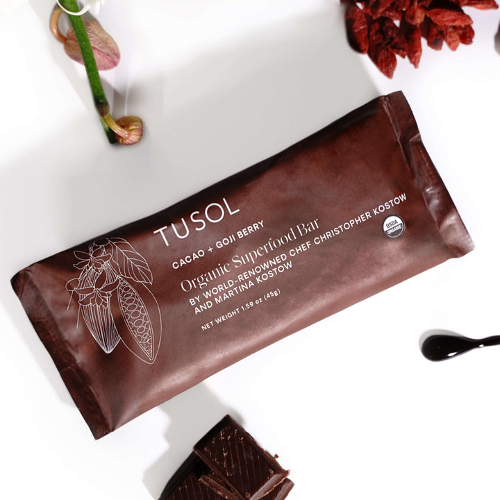 Cacao + Goji Berry Superfood Bar (24 Pack) by TUSOL Wellness