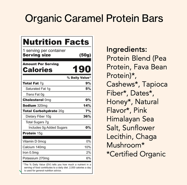 Caramel + Sea Salt Protein Bar (8 Pk) by TUSOL Wellness