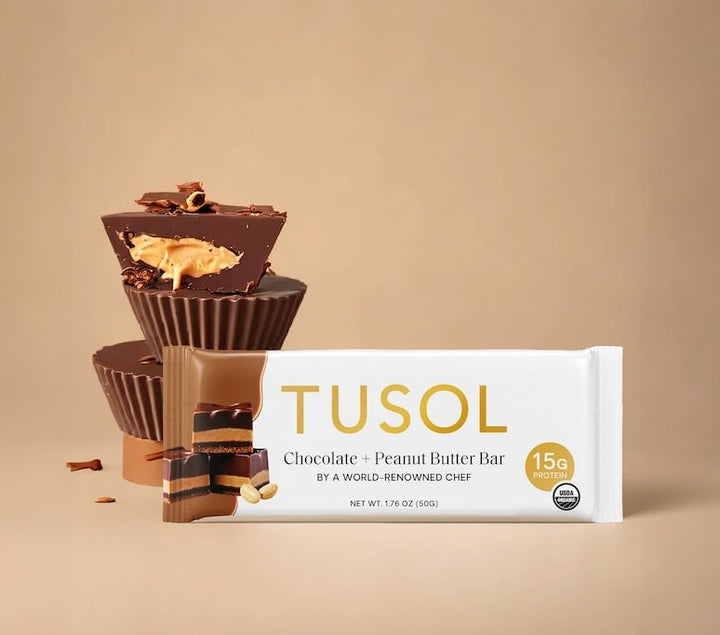 Organic Protein Bars (32 Pack Assorted) by TUSOL Wellness