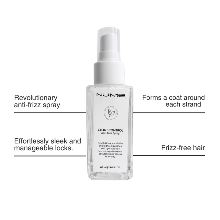 Clout Control Anti-Frizz and Heat Protectant Spray (60ML) by NuMe