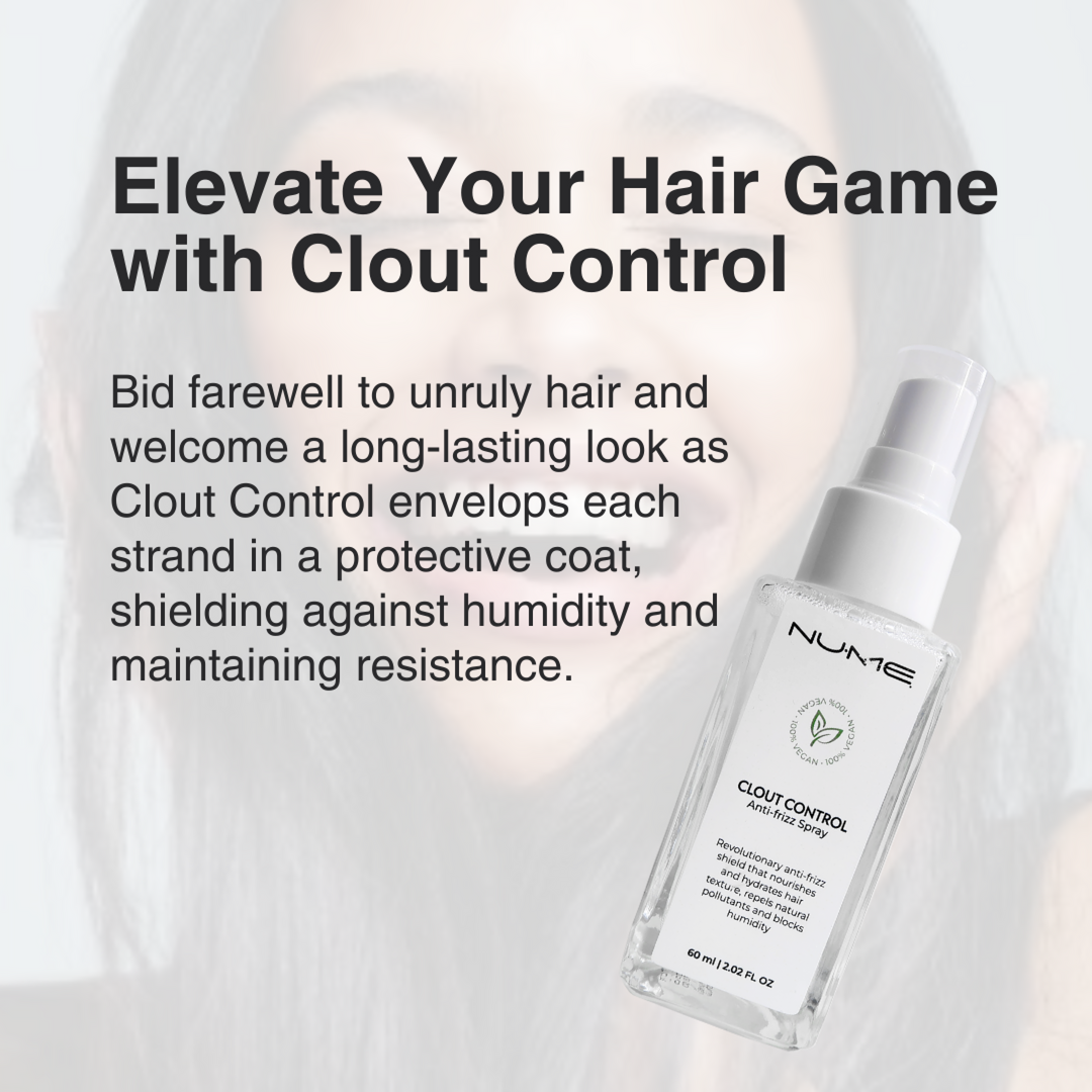 Clout Control Anti-Frizz and Heat Protectant Spray (60ML) by NuMe