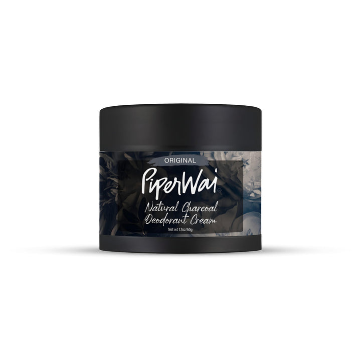 Natural Deodorant Cream without Aluminum, Activated Charcoal by PiperWai Natural Deodorant