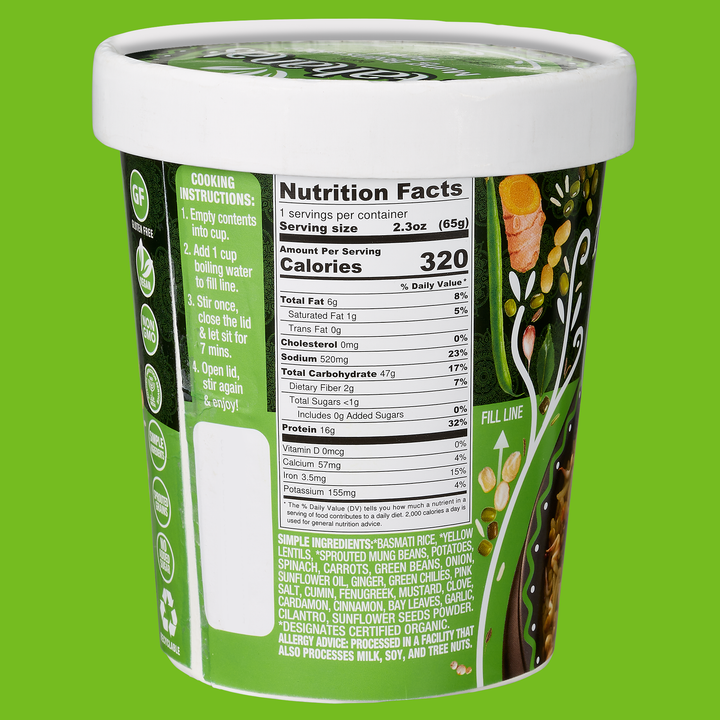 Delhi Mung Beans & Rice Bowl (4 Pack) by aahanasnaturals.com