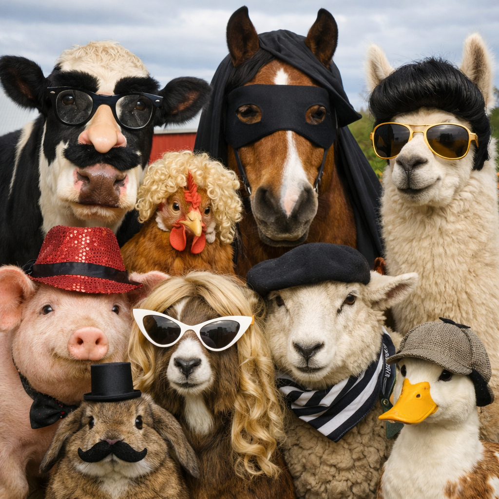 Cows watching the superbowl