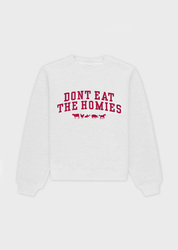 HEATHER VARSITY CREWNECK by Don't Eat The Homies