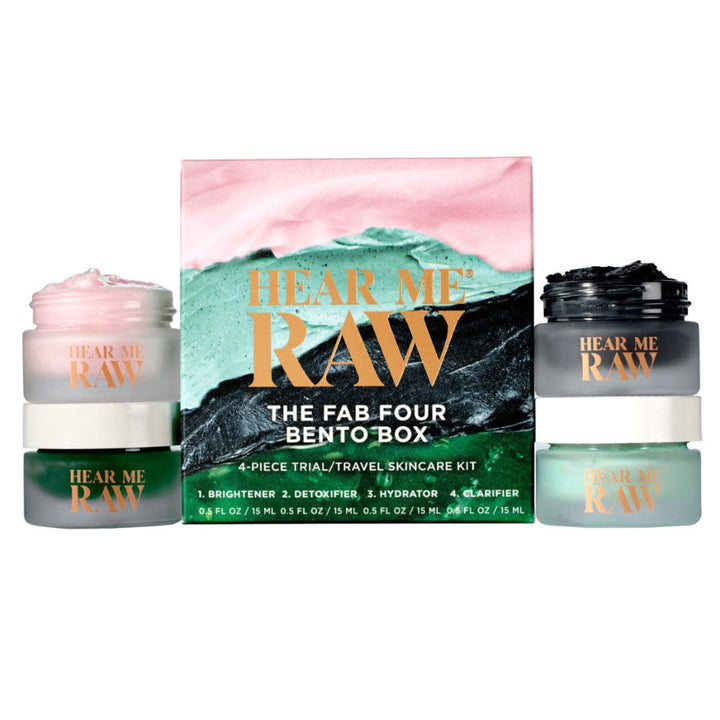 Fab Four Bento Box Natural Skincare Set - Hear Me Raw