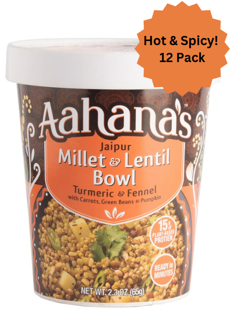Hot & Spicy Jaipur Millet & Lentil Bowl (12 Pack) by aahanasnaturals.com