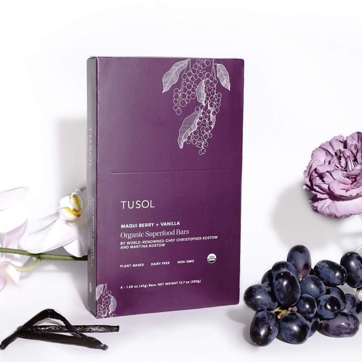 Maqui Berry + Vanilla Superfood Bar (24 Pack) by TUSOL Wellness