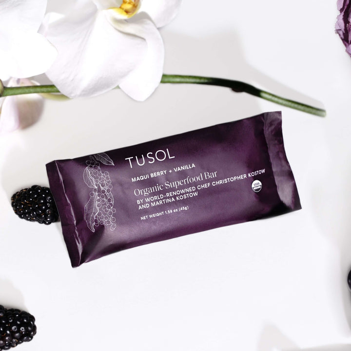 Maqui Berry + Vanilla Superfood Bar (24 Pack) by TUSOL Wellness