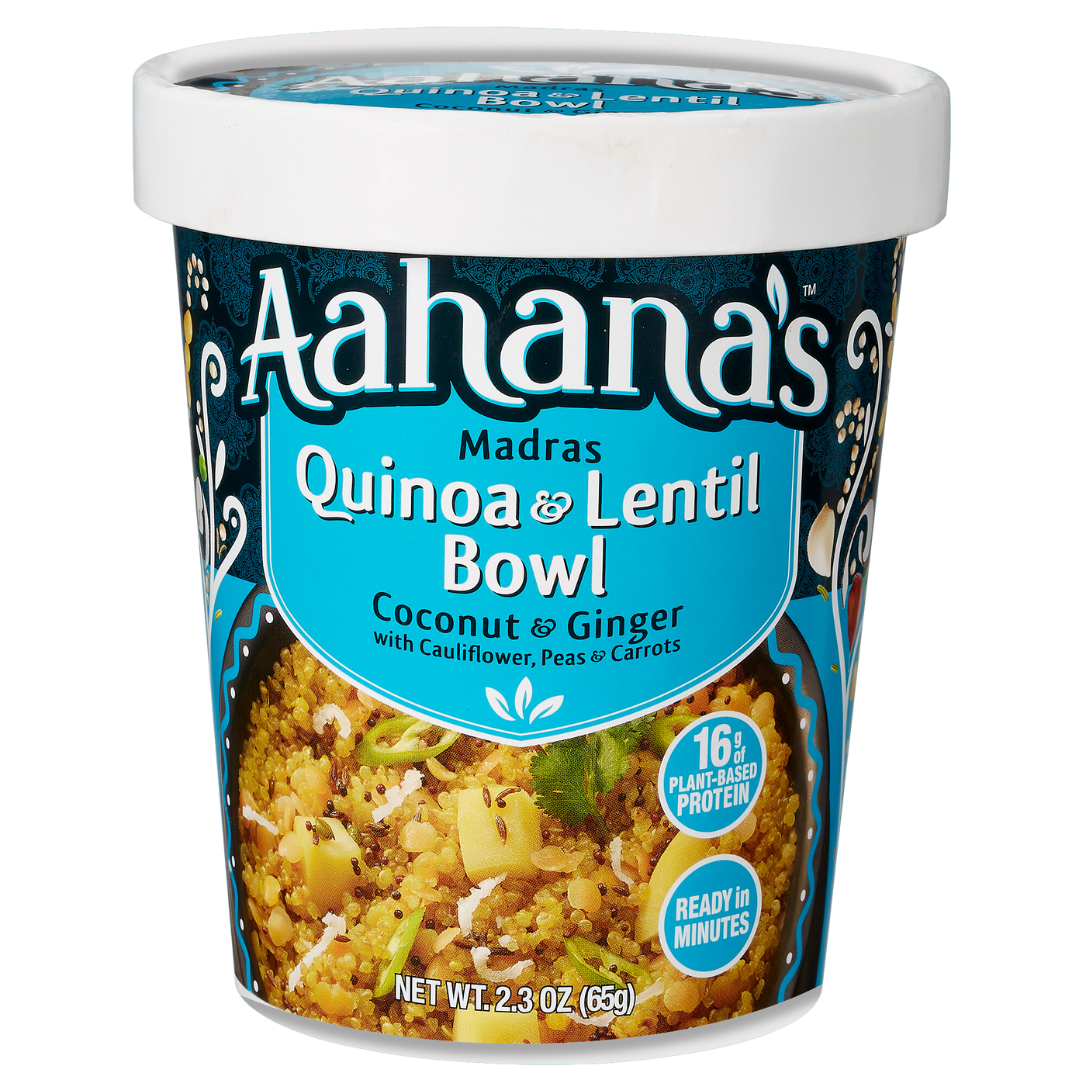 Madras Quinoa & Lentil Bowl (4 Pack) by aahanasnaturals.com
