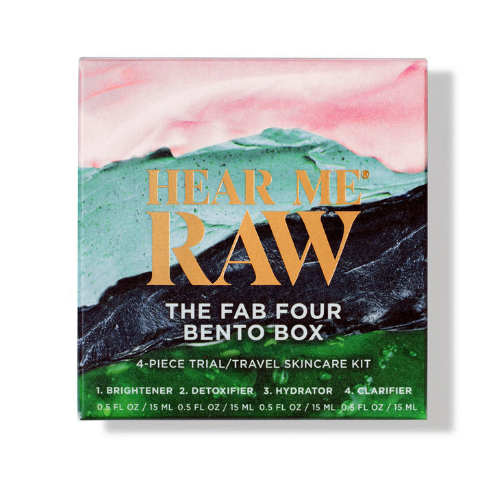 Fab Four Bento Box Natural Skincare Set - Hear Me Raw