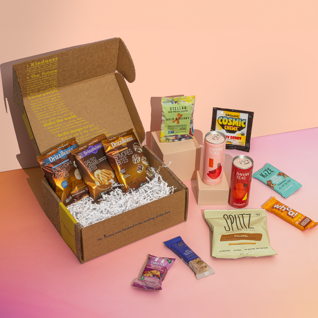 🎁 Vegan Snack and Beauty Subscription Box Bundle - Gift