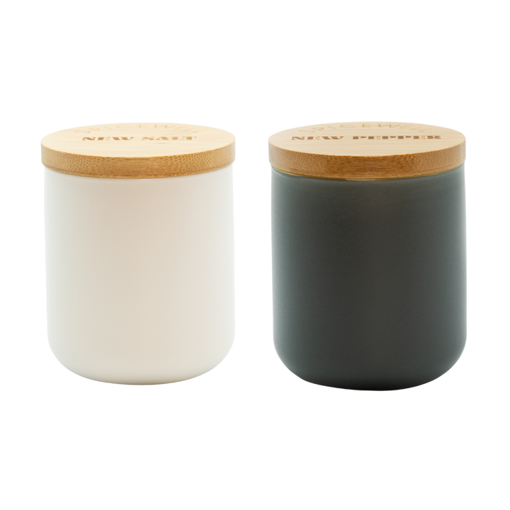 Spicewell - Product - New Salt And New Pepper Ceramic Pinch Pots
