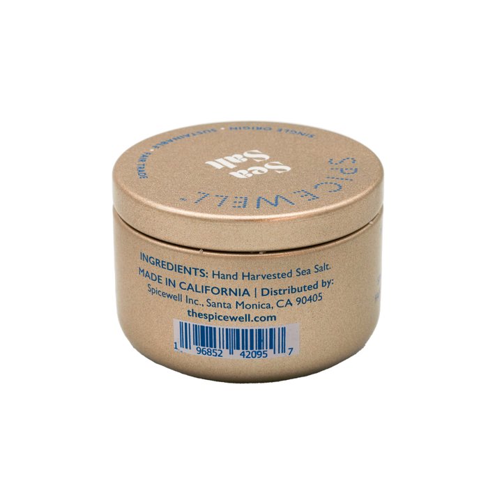 Spicewell - Product - Pocket Sea Salt - Anniversary - Limited Edition Fair Trade - Single-Origin - Hand-Harvested - Back - With Ingredients List