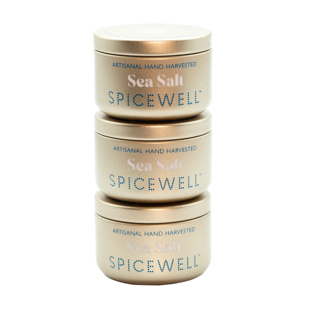 Spicewell - Product - Pocket Sea Salt - Anniversary - Limited Edition Fair Trade - Single-Origin - Hand-Harvested - Lifestyle Stack