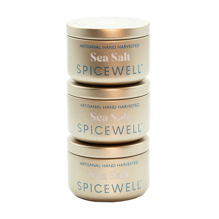 Spicewell - Product - Pocket Sea Salt - Anniversary - Limited Edition Fair Trade - Single-Origin - Hand-Harvested - Lifestyle Stack