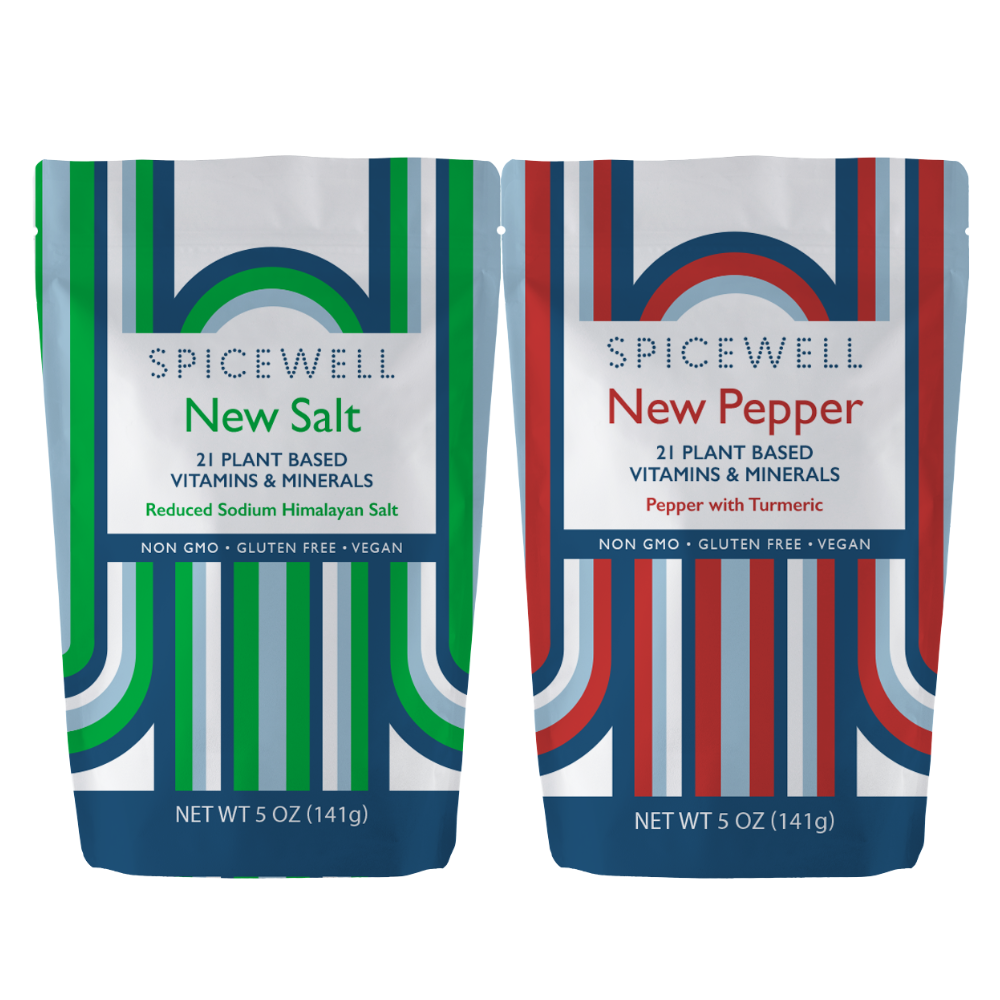 Spicewell - Product - Superfood New Salt And New Pepper Pouch Duo - Front