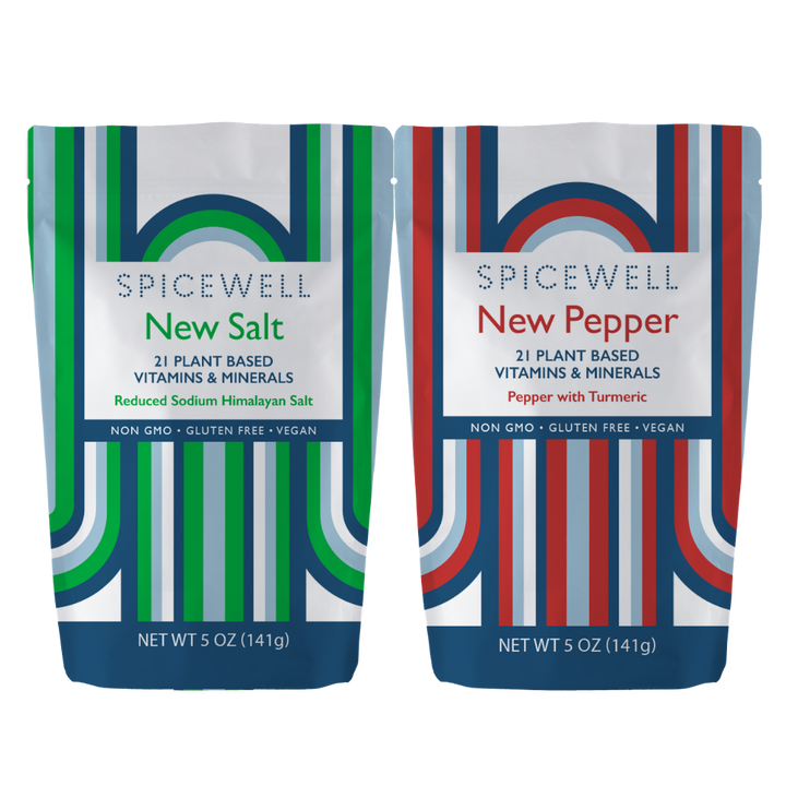Spicewell - Product - Superfood New Salt And New Pepper Pouch Duo - Front